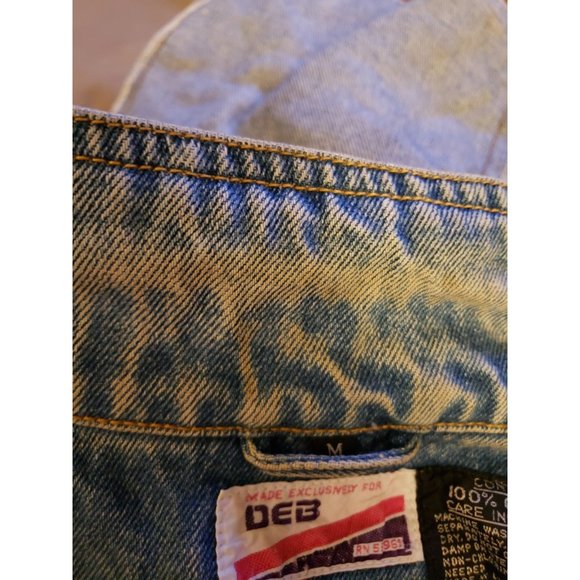 80s/90s DEB Denim Jacket with Roses - Picture 6 of 7